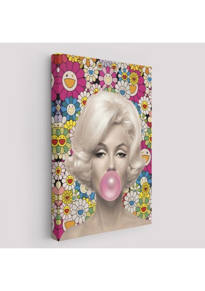 Marilyn Monroe Pembe Balon Duvar TABLOSU-6217