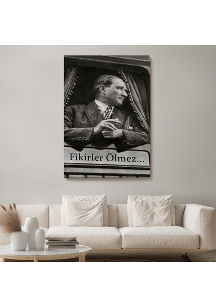 Atatürk'ün Doğu Ekspresinde Fotoğrafı Duvar TABLOSU-6222
