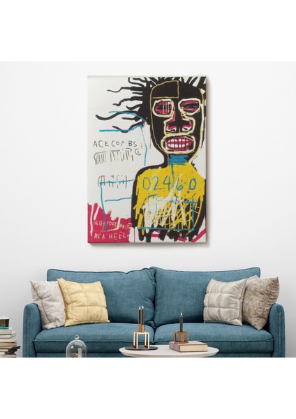 Jean Michel Basquiat'ın Kendi Portresi Kanvas TABLO-4967