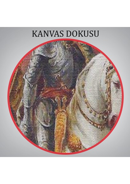 Fausto Zonaro Fatih Sultan Mehmet Istanbul'a Girerken Kanvas TABLO-5298