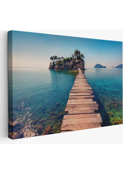Zakinthos Adası Yunaniztan Dekoratif Kanvas Duvar TABLOSU-3584