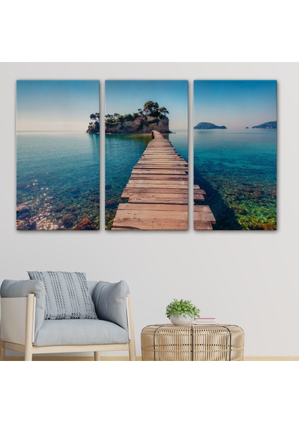 Zakinthos Adası Yunaniztan Dekoratif Kanvas Duvar TABLOSU-3584