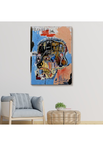 Jean Michel Basquiat,isimsiz Kafatası 1981 Sergi TABLOSU-4978