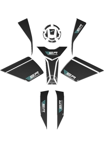 Cf Moto 450 Sr 2023 Uyumlu Full Tank Pad Set 001