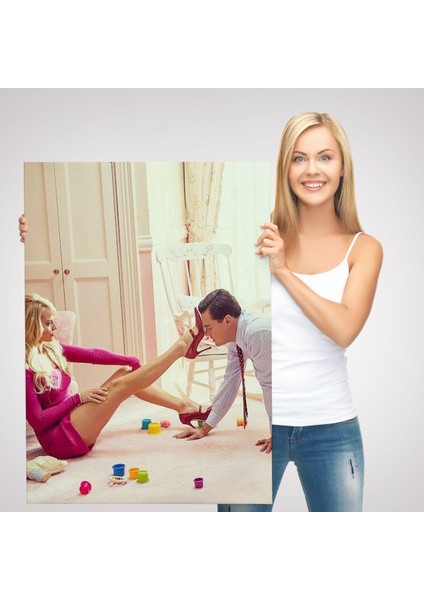 Leonardo Di Caprio ve Margot Robbie The Wolf Of Wall Street Filmi TABLO-6036 modelleri