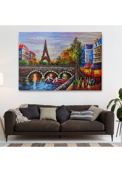 Fransa Paris Eyfel Kulesi Manzaralı Duvar TABLOSU-1232 fiyatları