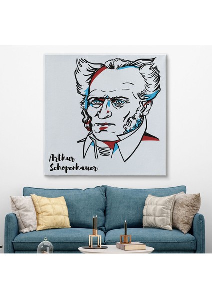 Arthur Schopenhauer Dekoratif Kanvas TABLO-5821