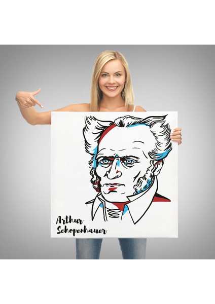 Arthur Schopenhauer Dekoratif Kanvas TABLO-5821
