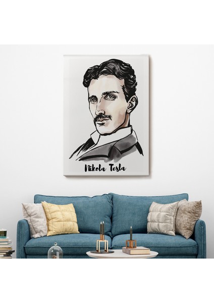 Nikola Tesla Dekoratif Kanvas Tablo 5917