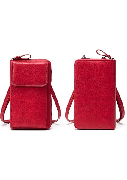 Büyük Kapasiteli Omuz Crossbody Çantası Kadın Mini Çok Fonksiyonlu Cep Telefonu Çantası (Yurt Dışından)