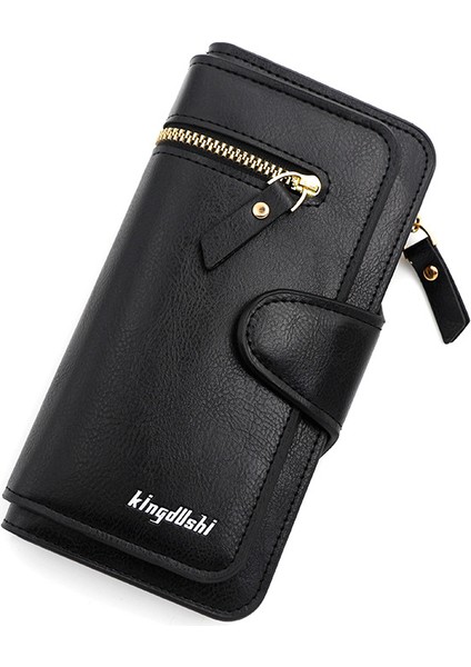 Kart Yuvası Fermuarlı Cüzdan Moda Toka Kadın El Çantası (Yurt Dışından)