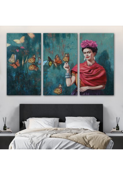 Ünlü Ressam ve Kelebekler Kanvas TABLO-5169 modelleri