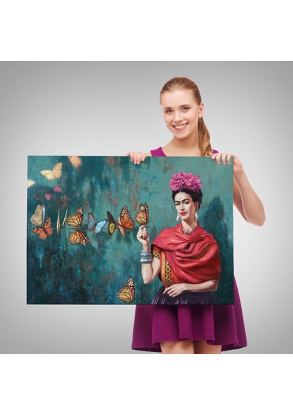 Ünlü Ressam ve Kelebekler Kanvas TABLO-5169 fırsatları