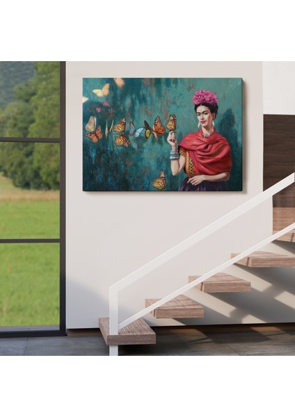 Ünlü Ressam ve Kelebekler Kanvas TABLO-5169 indirimleri