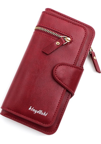 Kart Yuvası Fermuarlı Cüzdan Moda Toka Kadın El Çantası (Yurt Dışından)