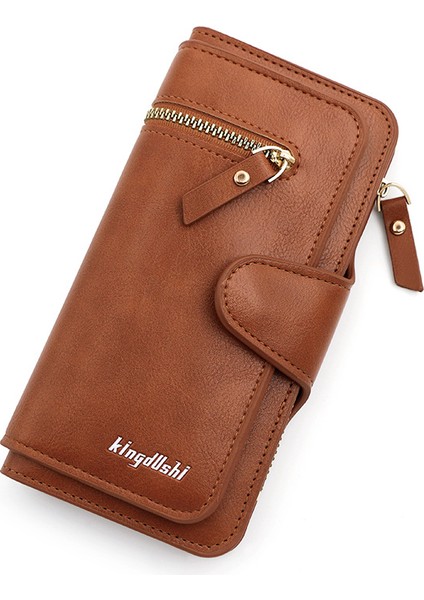 Kart Yuvası Fermuarlı Cüzdan Moda Toka Kadın El Çantası (Yurt Dışından)