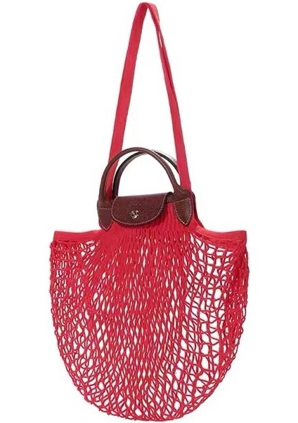 Dokuma File Çanta Pu Dikiş Içi Boş Örgü Çanta (Yurt Dışından)