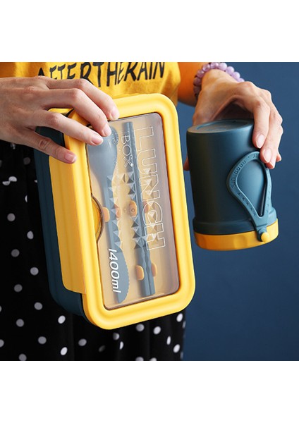 Taşınabilir Plastik Üç Kareli Öğle Yemeği Kutusu Öğrenci Öğle Yemeği Kutusu (Yurt Dışından) modelleri