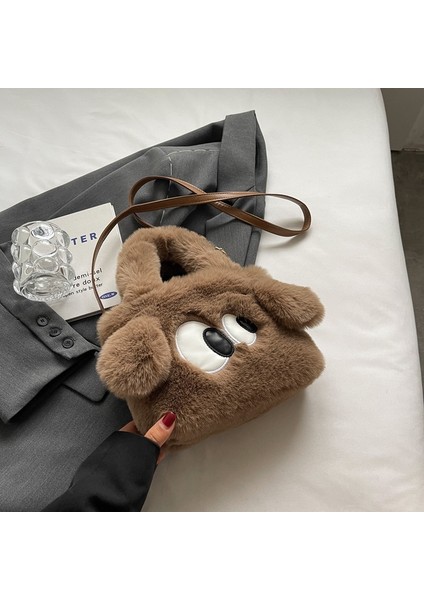 Peluş Küçük Çanta, Şık ve Çok Yönlü Omuz Çapraz Askılı Çanta (Yurt Dışından)