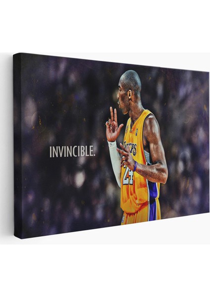 Kobe Bryant Invincible Black Mamba Kanvas TABLO-5086