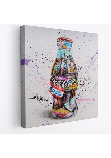 Kola Graffiti Kanvas Duvar Tablosu, Banksy Tarzı Sokak Graffiti POSTERI-5346