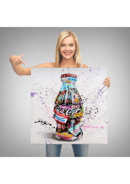 Kola Graffiti Kanvas Duvar Tablosu, Banksy Tarzı Sokak Graffiti POSTERI-5346 modelleri