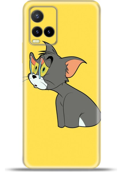 Vivo Y33S Kılıf Esnek Silikon Kamera Koruma 4K Desenli Özel Tasarım - Yorgun Tom