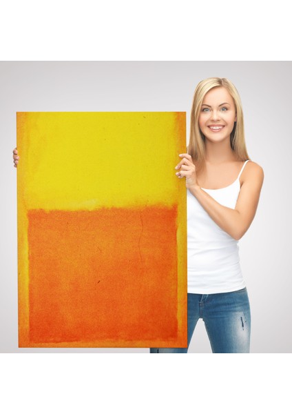 Mark Rothko Turuncu Sarı Eseri Kanvas TABLO-5107