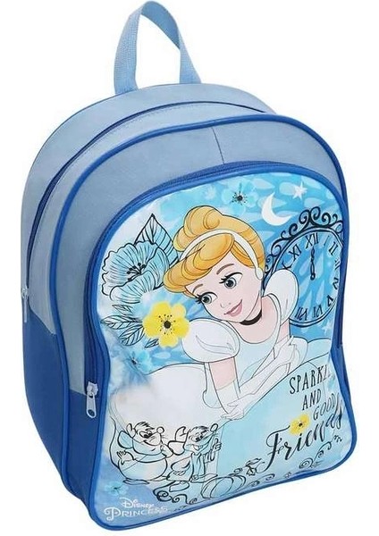Prenses Beslenmeli İlkokul Çantası Mavi Wide Sparkle