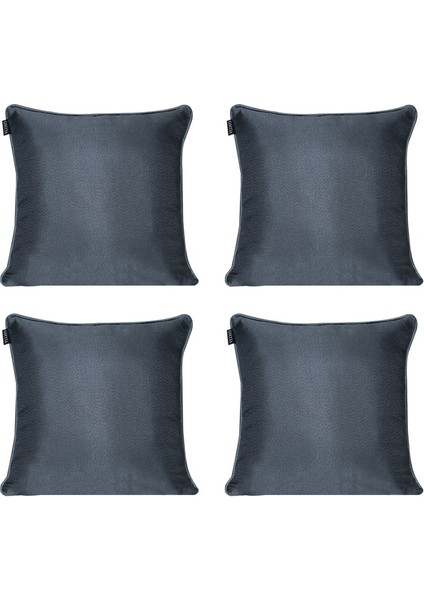 4'lü Parlak Fitilli Kırlent Kılıfı Mavi Siyah modelleri