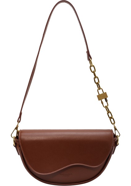 Modaya Uygun Doku Çok Yönlü Crossbody Çanta Tek Omuz Koltuk Altı Eyer Çantası (Yurt Dışından)