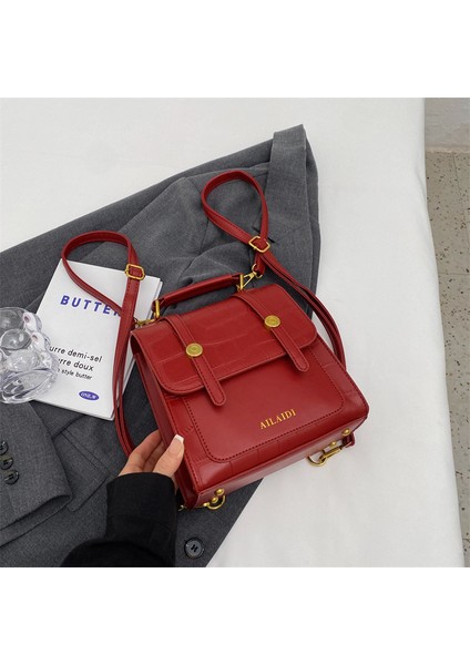 Taş Dokulu Çapraz Askılı Çanta (Yurt Dışından)