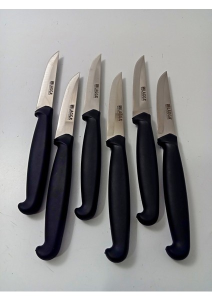 6 Parça El Yapımı Kişiselleştirilebilir Meyve Bıçak Seti ( Renk Çeşitli ) Uzunluk 19 cm indirimleri
