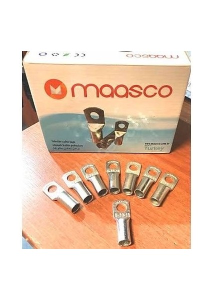 (3 Adet) 35 Mm² Skp-Sıkmalı Kablo Pabucu M5 (Elektorlitik Bakır) ST-35-M12