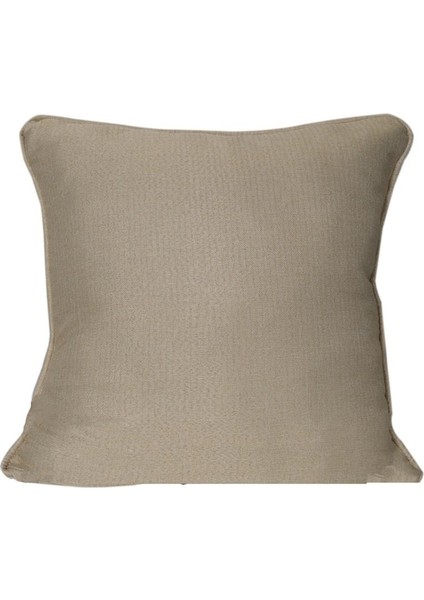 2'lı İsle Keten Görünümlü Fitilli Kırlent Kılıfı Krem indirimleri