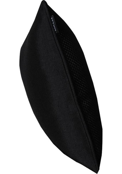 2'lı Hasır Dokulu Fitilli Çift Taraflı Kırlent Kılıfı Siyah