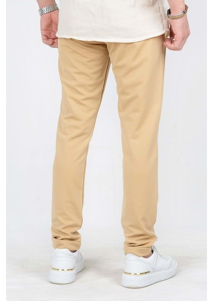 Erkek Beli Lastikli Slim Fit Double Paça Jogger Pantolon PNT02