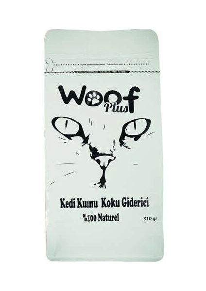 Woof Plus Aktif Karbonlu Kedi Kumu Koku Giderici 310 gr