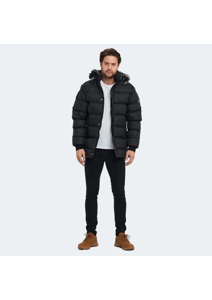 K23 ST21JE011-500 HARSHAL-SIYAH ERKEK SISME KAPSONLU MONT