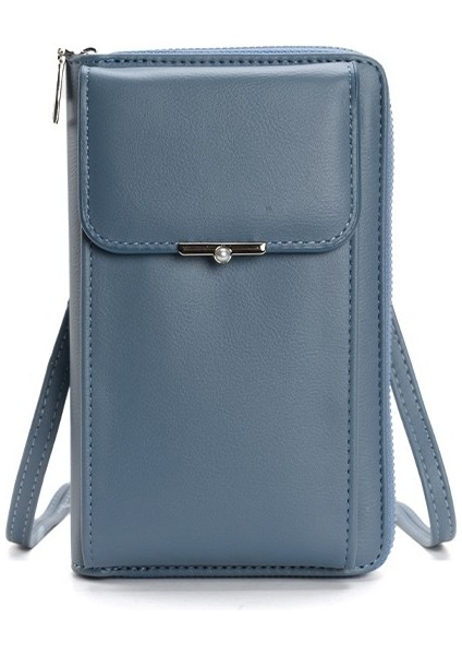 Crossbody Küçük Çanta Saklama Çantası Moda Büyük Kapasiteli Omuz Bozuk Para Cüzdanı (Yurt Dışından)