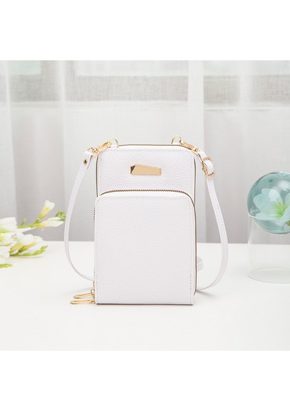 Şık Çapraz Çanta Çift Fermuarlı Cüzdan (Yurt Dışından)