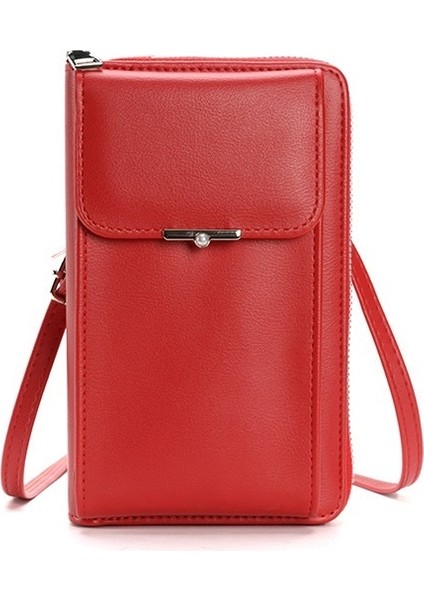 Crossbody Küçük Çanta Saklama Çantası Moda Büyük Kapasiteli Omuz Bozuk Para Cüzdanı (Yurt Dışından)