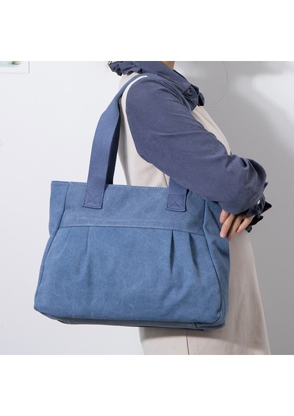 Kanvas Çanta Japon Tarzı Kanvas Omuz Çantası Çanta (Yurt Dışından)