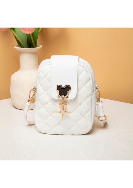 Sevimli Eşkenar Dörtgen Zincir Trendy Moda Küçük Çanta (Yurt Dışından)