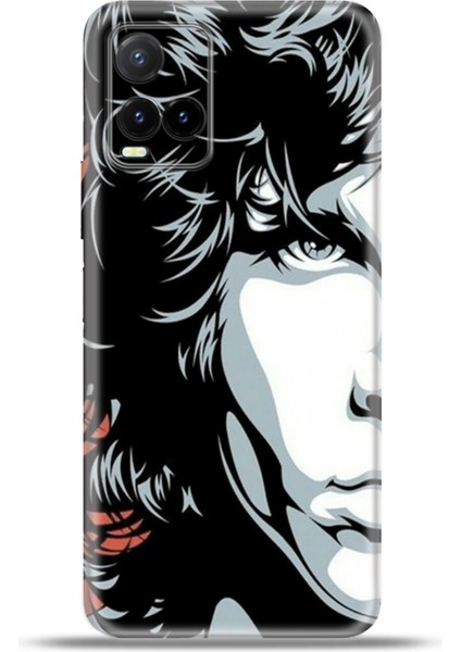 Vivo Y32 Kılıf Esnek Silikon Kamera Koruma 4K Desenli Özel Tasarım - Jim Morrison