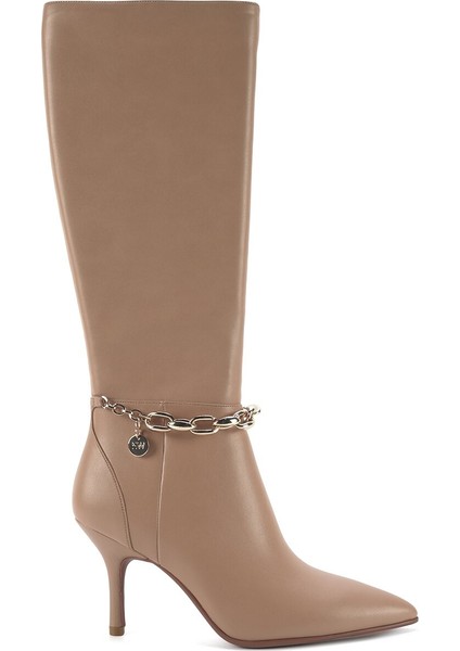 Denay 2pr Nude Kadın Topuklu Bot