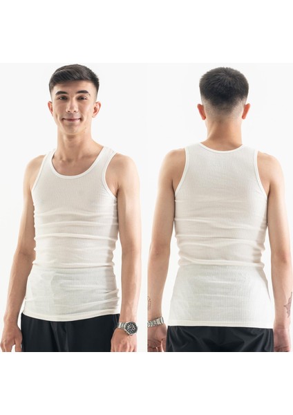 Erkek Çocuk Beyaz Slim Fit Atlet 3'lü fırsatları