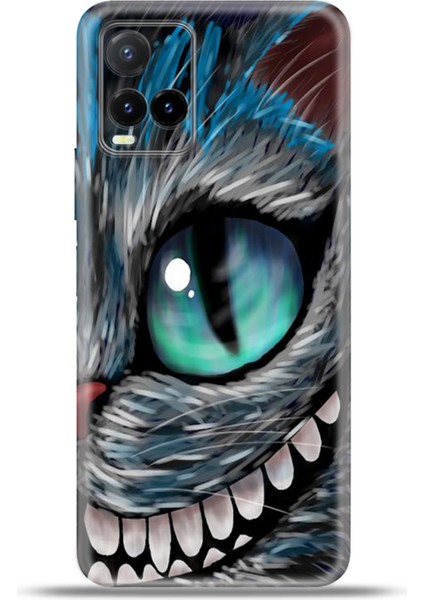 Vivo Y32 Kılıf Esnek Silikon Kamera Koruma 4K Desenli Özel Tasarım - Arsiz Kedi