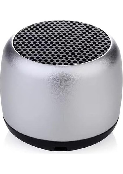 Taşınabilir Müzik Çalar Mini M1 Hoparlör Subwoofer'lı Bluetooth Kablosuz Hoparlör, Spor Ses Kutusu, Küçük Çelik Top, Stereo Hd Surround Ses, Her Akıllı Telefon Için Hoparlör. (Gümü (Yurt Dışından)