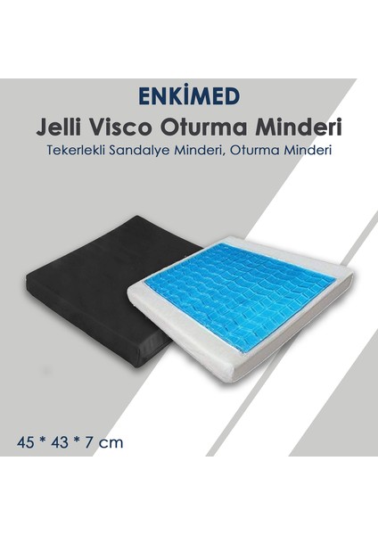 Enki Med EnkiMed Jelli Visco Oturma Minderi, Tekerlekli Sandalye Minderi